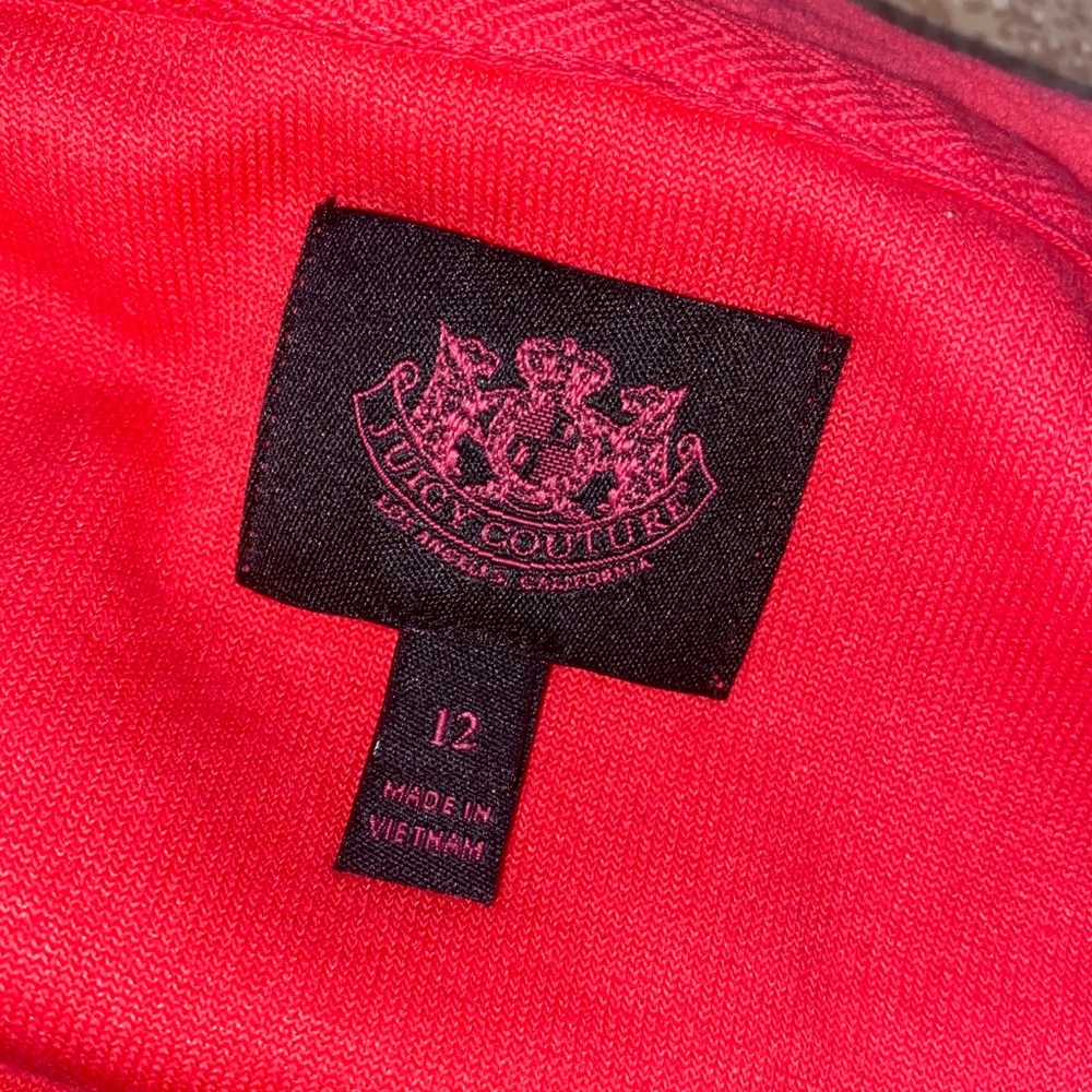 Juicy couture red pinky velour jacket - Picture 3 of 4